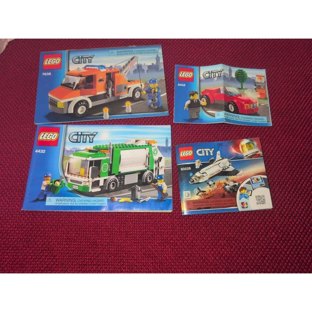 Lego City Instruction Booklet Lot Of 10 Booklets Only Plus Poster*Read